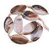Natural Banded Agate Beads Strands G-F825-H01-01D-3