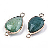 Natural Agate Links Connectors G-T131-49G-3