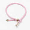Cotton Twisted Cord Bracelet Making X-MAK-L012-05-1