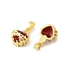 Brass Micro Pave Cubic Zirconia Pendants KK-F900-03G-2