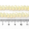 Baking Paint Transparent Glass Beads Strands DGLA-A034-J6MM-D06-4