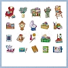 40Pcs 20 Styles Paper Stickers AJEW-S040-05C-1
