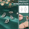 4Pcs 2 Styles 925 Sterling Silver and S-Hook Clasps FIND-BC0013-02-4