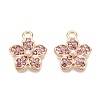 Rack Plating Alloy Pave Rhinestone Pendants FIND-N005-15B-1