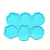 DIY 6 Styles Geometric Pattern Silicone Fondant Molds DIY-TAC0015-15-1