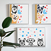1 Set PET Hollow Out Drawing Painting Stencils DIY-MA0005-25-2