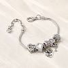 Alloy European Beads Charm Bracelets BJEW-F495-04P-4