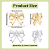 12Pcs 2 Colors 304 Stainless Steel Charms STAS-UN0063-36-3