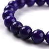 Dyed Natural Jade Beads Stretch Bracelets BJEW-G633-B-14-2