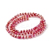 Transparent Electroplate Glass Beads Strands EGLA-F153-AB02-2