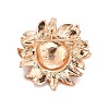 Sunflower and Bee Crystal Rhinestone Badge LS-JEWB-E013-01RG-2