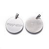 Non-Tarnish 201 Stainless Steel Pendants LS-STAS-E456-01P-AAA-1