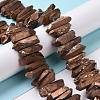 Natural Quartz Crystal Points Beads Strands G-K181-B30-4