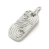 Five Elements Theme Brass Micro Pave Clear Cubic Zirconia Charms KK-F934-02C-P-2
