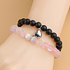 2Pcs Alloy Heart Magnetic Couple Bracelets FS-WG324B5-01-1
