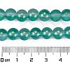 Frosted Transparent Glass Bead Strands GLAA-P065-8mm-08-3