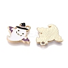 Halloween Theme Rack Plating Alloy Enamel Pendants ENAM-N056-359A-2