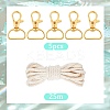 DIY Handmade Woven Cotton Bohemian Style Keychain Making Kits DIY-SC0028-16-2