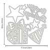 Carbon Steel Cutting Dies Stencils DIY-WH0170-322-2