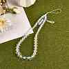Round Synthetic Moonstone Beaded Mobile Straps HJEW-SW00042-01-3