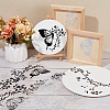 4Pcs 2 Colors PVC Cartoon Self Adhesive Car Stickers STIC-GF0001-34-4