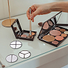 3 Style 2/3/4 Compartments Empty Round Iron Eyeshadow Replacement Box FIND-FH0007-33-6