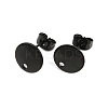 Ion Plating(IP) 304 Stainless Steel Stud Earring Findings STAS-P198-25-10mm-B-1