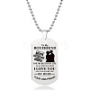 201 Stainless Steel To My Boyfriend Dog Tag Pendant Ball Chain Necklaces FS-WG527E6-25-1