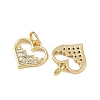 Brass Micro Pave Cubic Zirconia Pendants ZIRC-I367-05G-09-2