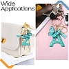 Resin & Acrylic & Faux Suede Tassel Keychain X1-KEYC-YW00119-01-6