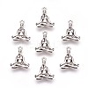 Tibetan Style Alloy Pendants TIBEP-A36593-AS-RS-1