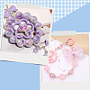 40Pcs UV Plating Acrylic Beads Frame MACR-SP0001-91-7