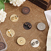 12Pcs 3 Colors Alloy Bolo Tie Slides Clasp Cabochon Settings FIND-CA0008-91-4