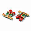 Christmas Theme Opaque Resin Cabochons CRES-N021-120-4