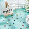 36Pcs 6 Colors Light Gold Alloy Resin Charms PALLOY-PH0001-82LG-2