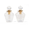 Natural Quartz Crystal Openable Perfume Bottle Rock Crystal Pendants G-I381-02G-07-1