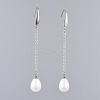 Shell Pearl Dangle Earrings EJEW-JE03498-2