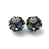 Handmade Resin Indonesia Round Beads IPDL-P005-24AS-02-1