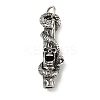 316 Surgical Micro Pave Cubic Zirconia Stainless Steel Pendants STAS-Z073-60AS-01-1