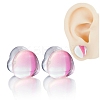 Glass Ear Gauges Flesh Tunnels Plugs EJEW-P293-01-1