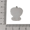 Non-Tarnish 201 Stainless Steel Pendants STAS-C095-24P-3