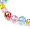 Kids Round Acrylic Beaded Stretch Bracelets BJEW-JB11558-04-3