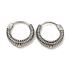 316 Surgical Stainless Steel Hoop Earrings EJEW-D096-09I-AS-1