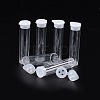Clear Tube Plastic Bead Containers with Lid C069Y-1