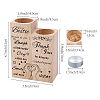 Wood Candle Holder AJEW-WH0268-002-2