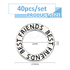40Pcs Zinc Alloy Closed Jump Rings FIND-FH0016-97-2