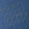 24Pcs 2 Colors Ion Plating(IP) 304 Stainless Steel Earring Hooks STAS-FS0001-65-7