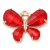 Rack Plating Brass Clear Cubic Zirconia Pendants KK-N255-11G-02-RS-1