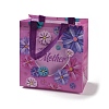 Mother's Day Theme Printed Flower Non-Woven Reusable Folding Gift Bags with Handle LS-ABAG-F009-C02-1