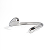 304 Stainless Steel Open Cuff Bangles for Women OV2068-2-1